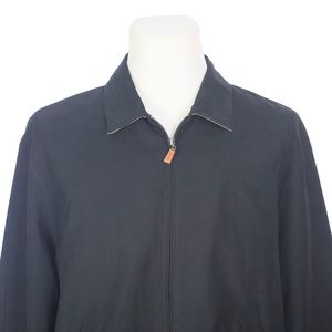 Peter Millar Black Lightweight Windbreaker Jacket